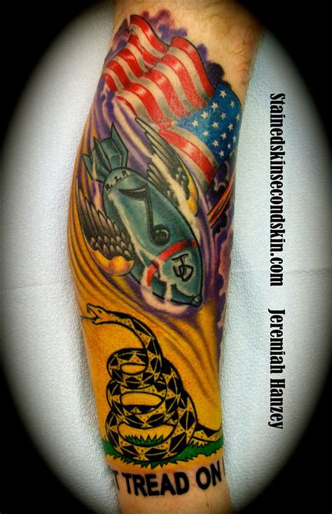 Dont Tread On Me Tattoo Jeremiahhanzey Stainedskinsecondskin