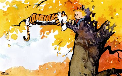 Wallpaper Illustration Cartoon Happiness Calvin And Hobbes Art