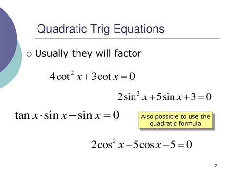Ppt Trig Equations Powerpoint Presentation Free Download Id6019354