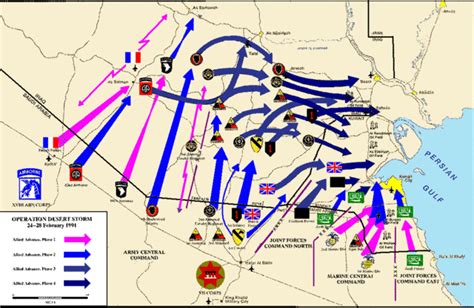 Marines Operation Desert Storm Map