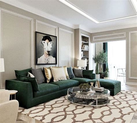 20+ Emerald Green Sofa Living Room Ideas - DECOOMO