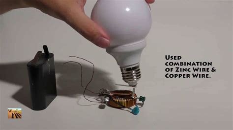 Magic Trick Wireless Electricity For Light Bulb Energy Transfer Secured By Adjusted Free Energy