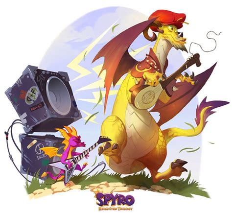 Spyro And Tomas Art Spyro Reignited Trilogy Art Gallery Character
