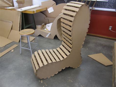 Claires Design Ideas Completed Cardboard Chair