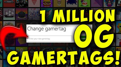 Xbox Releases 1 Million Original Gamertags First Game On