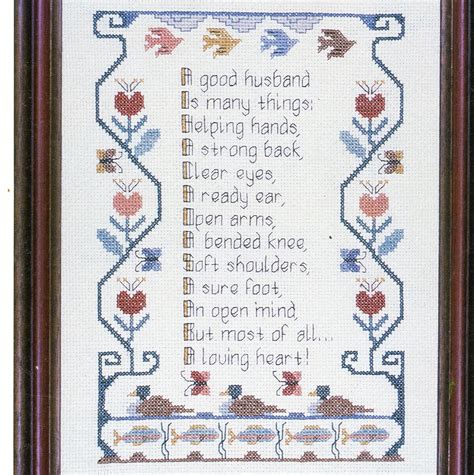Jun 09, 2021 · stitch the prettiest of petals with this pair of beautiful blooms in cross stitch, designed by susan bates. Just added! Husband's Poem Cross stitch Pattern - Marriage ...