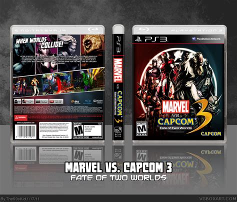 Marvel Vs Capcom 3 Fate Of Two Worlds Playstation 3 Box