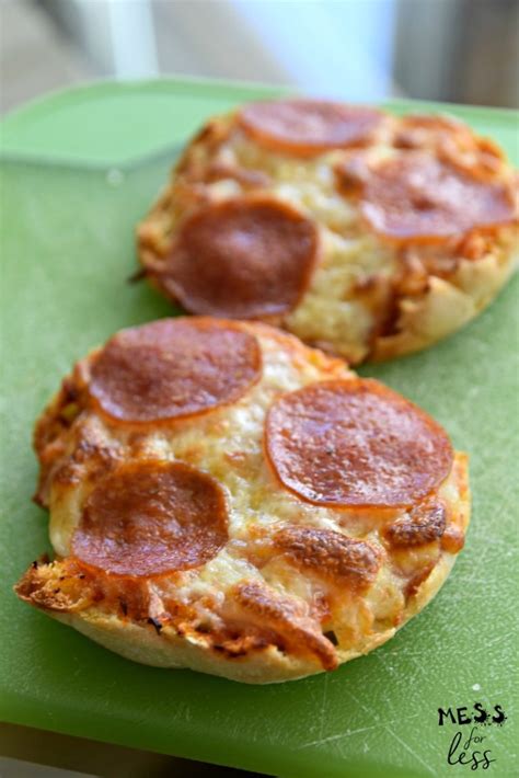 Kid Made English Muffin Pizzas Mess For Less