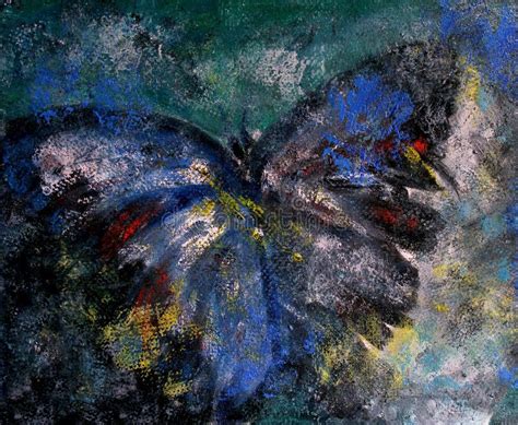 Butterfly Abstract Oil Painting Stock Illustration Illustration Of