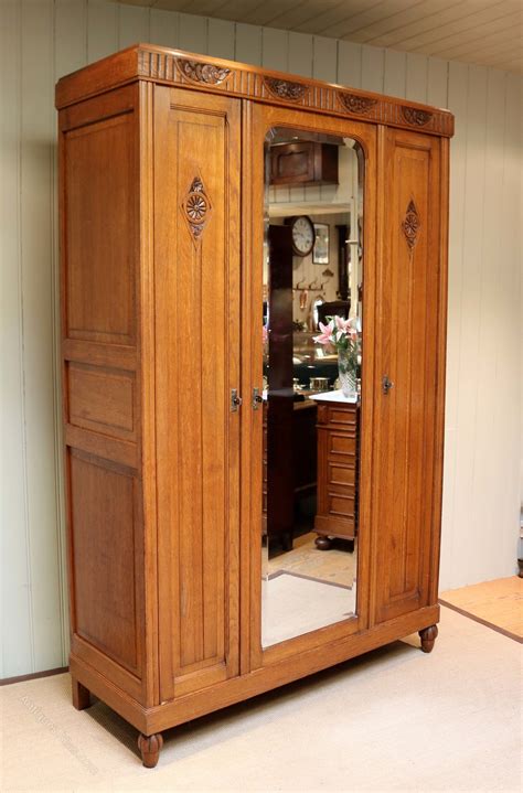 Let's have a look at some ideas you can use and choose the best option. French Oak Mirrored Door Wardrobe/Armoire - Antiques Atlas