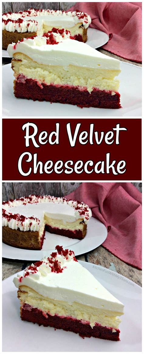 Red Velvet Cheesecake Recipe Delicious Homemade Cheesecake Redvelevet Cheesecake Homemade