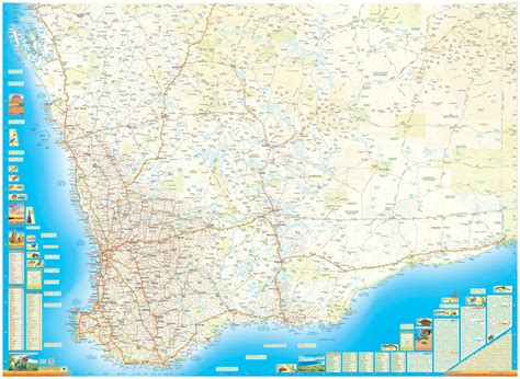 Detailed Map Of South West Western Australia America Map