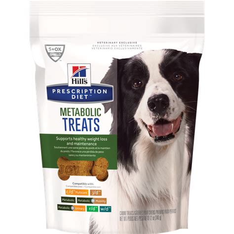 By purchasing this hills prescription diet food you confirm that your pet was examined by a vet who recommended the use of this food on the basis of his/her diagnosis. Hill's® Prescription Diet® Metabolic Canine Treats