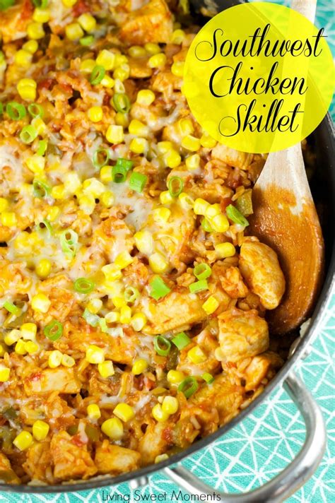 Southwest Skillet Chicken And Rice Living Sweet Moments