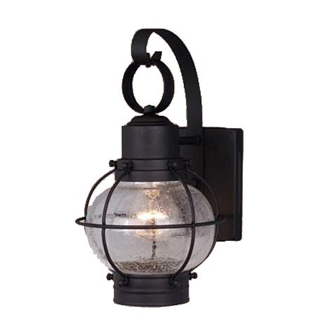 Cascadia Lighting Nautical 12 In H Textured Black Outdoor Wall Light At