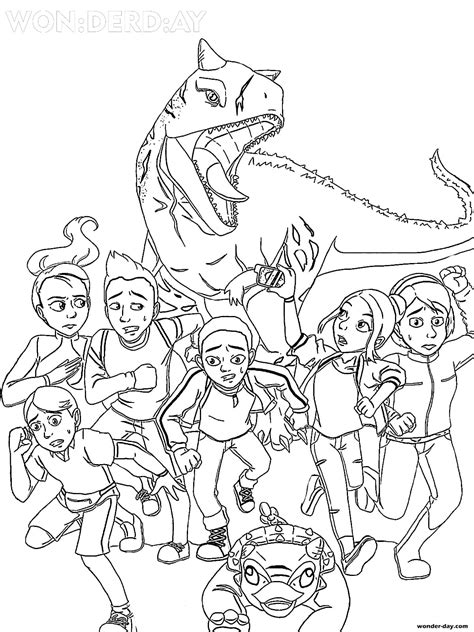 Jurassic World Camp Cretaceous Coloring Page Lost In The Wild My Xxx
