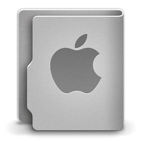 Silver Apple Folder Icon Png Clipart Image
