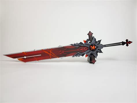 Genshin Impact Diluc Wolfs Gravestone Claymore Sword Kit Etsy Canada