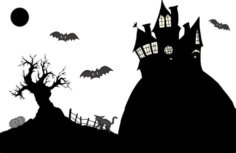 Halloween Drawing Shadow Silhouette Halloween Png Download 3053