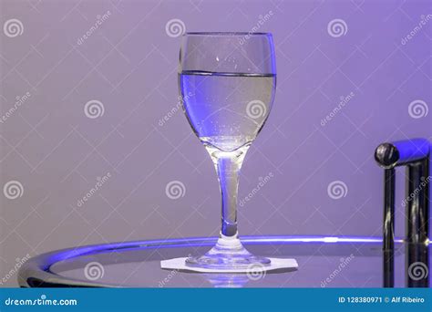 Water In Glass On The Table Stock Image Image Of Light Glass 128380971