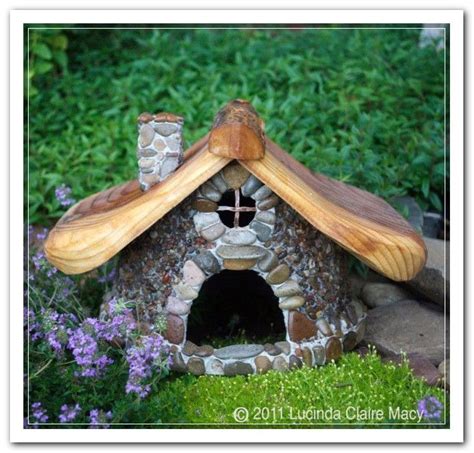 Lovely Diy Miniature Stone Houses Ideas Fairy Garden Fairy Houses