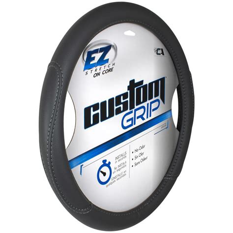 Custom Grip Grey Leatherette Tpe Core Steering Wheel Cover Walmart Canada