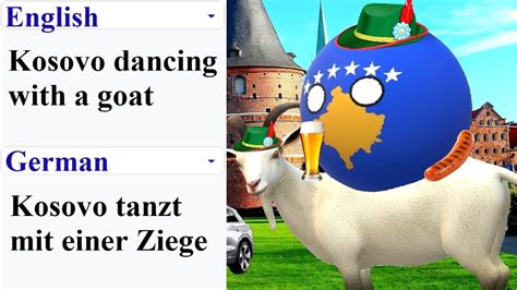 Kosovo Dancing With A Goat In Different Languages Meme Youtube