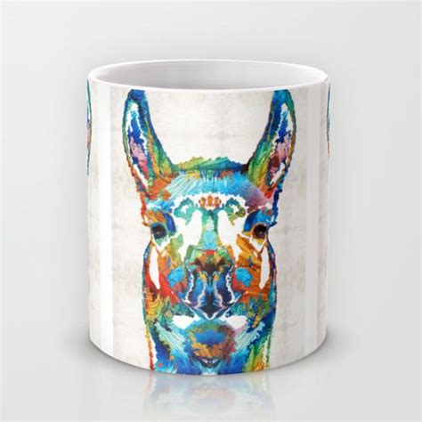 Colorful Llama Art The Prince By Sharon Cummings Mug By Sharon