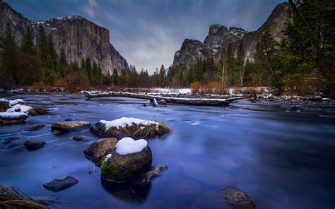 Yosemite National Park California El Capitan And Cathedral