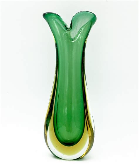 1960 S Sommerso Murano Glass Vase From Flavio Poli For Seguso Italy 132303