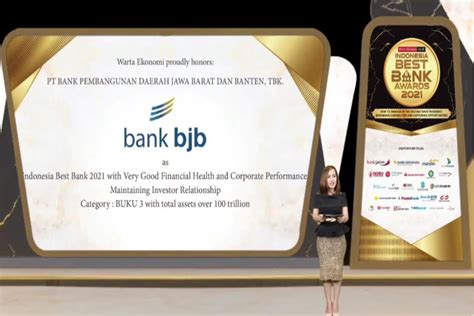 Bjb Raih Penghargaan Indonesia Best Bank 2021 Dari Warta Ekonomi