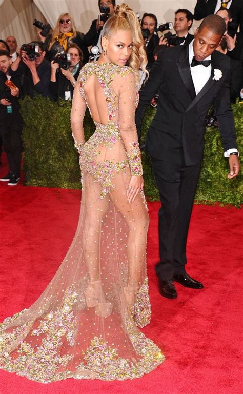 Beyonce Wows In Nothing But Crystals In Body Hugging Sheer Gown Artofit