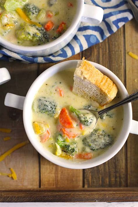 Creamy Broccoli Cheddar Soup Suebee Homemaker