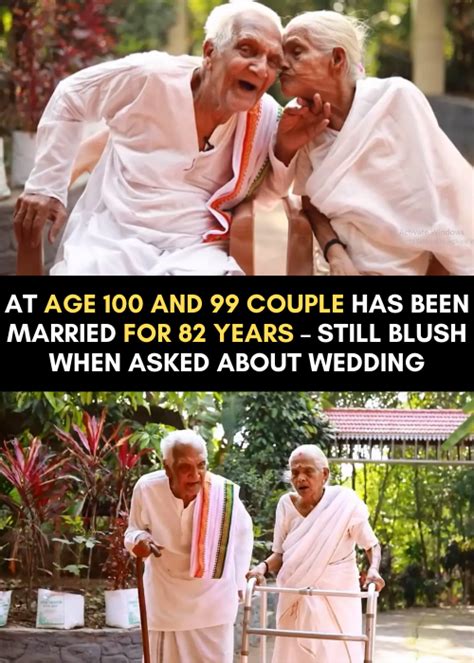 At Age 100 And 99 Couple Has Been Married For 82 Years Still Blush