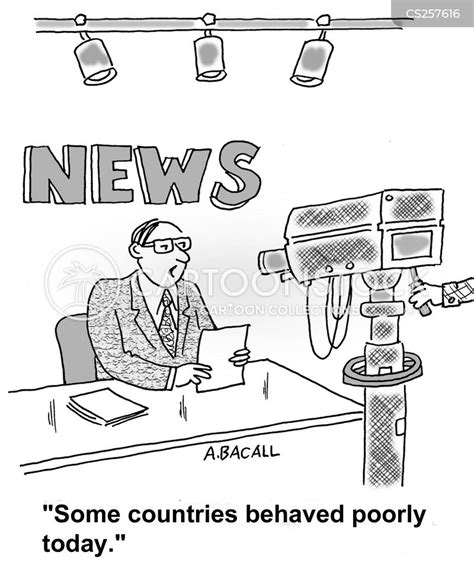 newsreader news and political cartoons