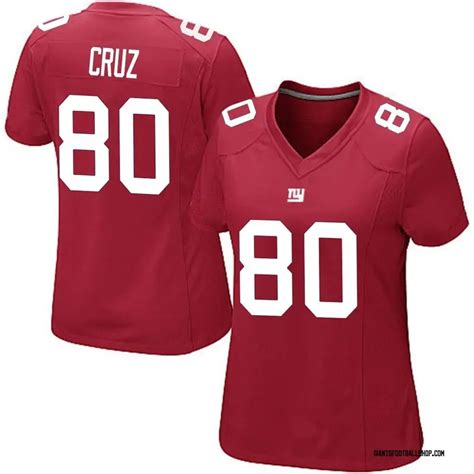 Nike Victor Cruz New York Giants Womens Game Red Alternate Jersey