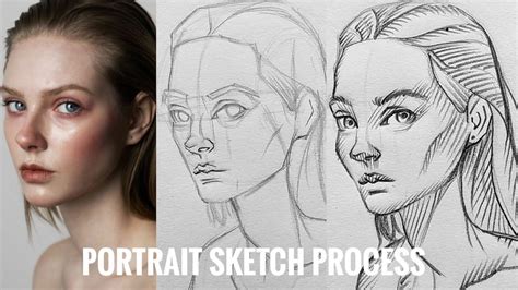 How To Draw A Portrait Using Loomis Method Youtube
