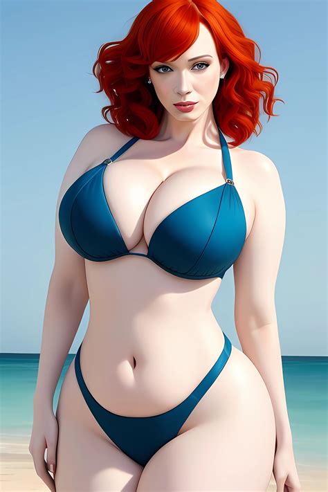 Rule 34 Ai Generated Beach Big Breasts Bikini Blue Eyes Bra Breasts