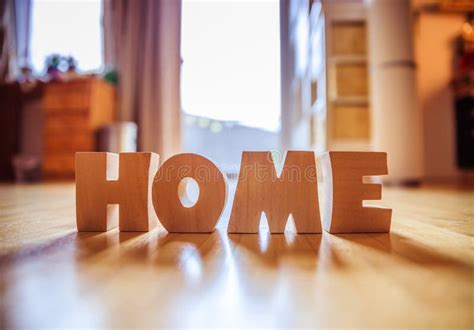 New Home Home Letters On The Floor Stock Image Image Of Housing