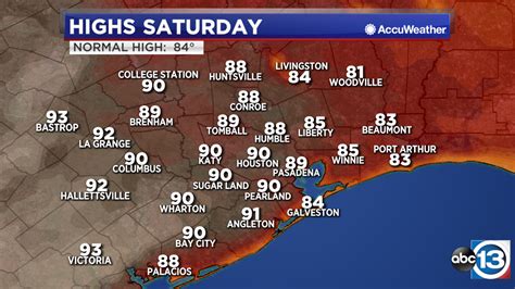 Houston Weather Warm Weekend That Could Be Near Record Levels Abc13