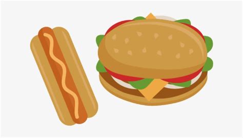 Hot Dog And Hamburger Cartoon Vector Clipart Friendlystock Vlrengbr