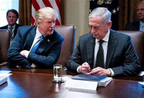 Trump Mattis Show Growing Signs Of Strain