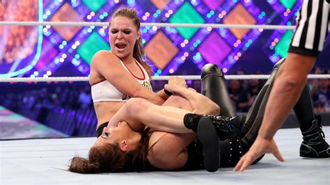 Kurt Angle Ronda Rousey Def Triple H Stephanie Mcmahon Wwe