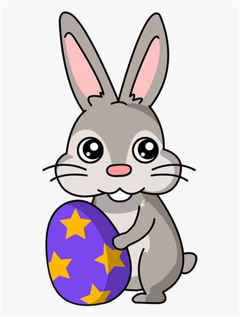 Easy Easter Bunny Cartoon Free Transparent Clipart Clipartkey