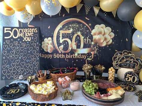 50th Birthday 50th Birthday Decor Party Decoration Ideas To Celebrate A