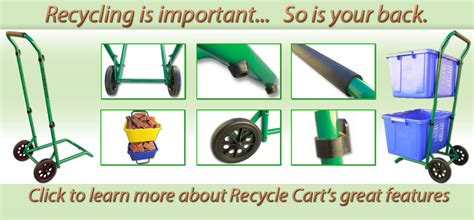 Recycle Carts Recycling Bin Carts For Easy Transport To Curb