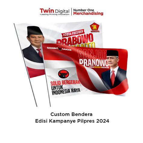 Jual Twindigital Custom Bendera Partai Kampanye Pilpres 2024 Flag