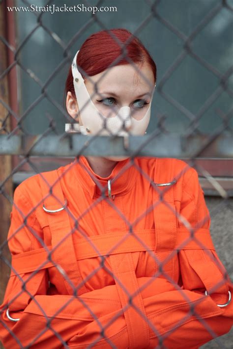 Unisex Kostüme Kostüme Mode Restraining straitjacket for Inmates and Prisoners Orange Prison