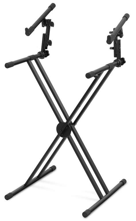 Classic Cantabile 2 Layer Double X Keyboard Stand