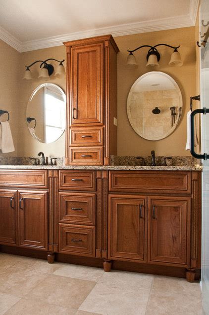 Oak Cabinets Traditional Bathroom Master Bathroom Renovation